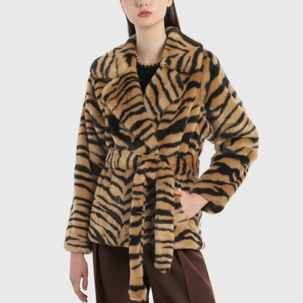 STAND STUDIO Tiffany Tiger Print Jacket - Picture 4 of 11